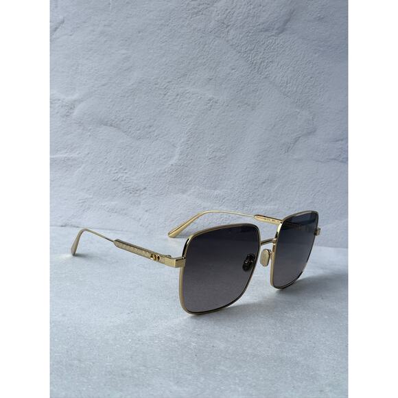 NEW Dior DiorCannage S1U Sunglasses in Gold Grey main image 4